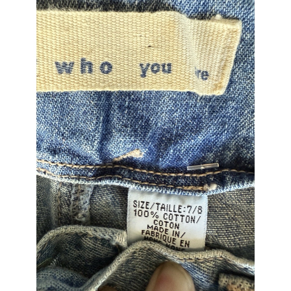 Vintage GX Know Who You Are Jeans Baggy Wide Leg Y2K Size 7/8 - Picture 2 of 8